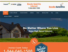 Tablet Screenshot of exede-satellite.com